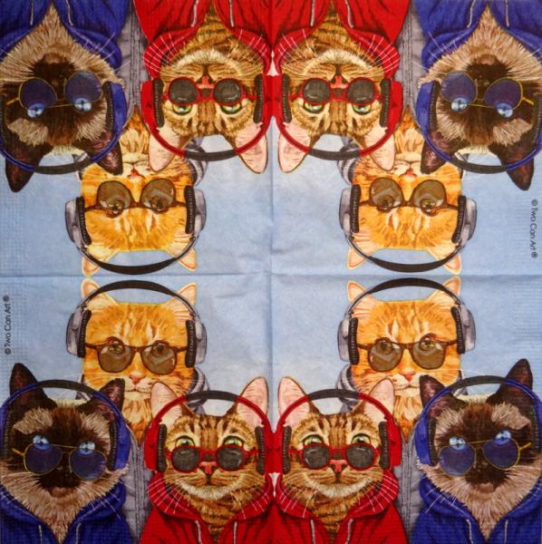 KAT-377 Katzen - 3-lagig - ppd - Two Can Art - CS